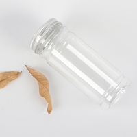 Bocaux en plastique PET à vis en aluminium transparent vides personnalisés de 350ml pour le stockage de biscuits de thé parfumés de bonbons de collation de nourriture-Pavico Vietnam