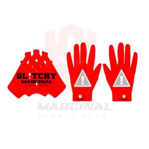 Wholesale Hot Sale Customized American Football Gloves 2026 Non-Slip Hand Grips Full Finger Adjustable Wrist Straps <b>Hook</b> Loop - Product Image 1