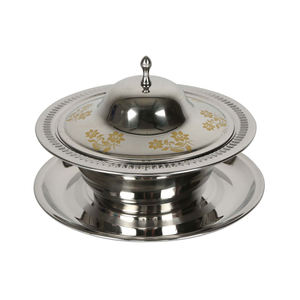 Bol à chocolat décoratif en acier inoxydable de nouvelle conception, bol à vaisselle argenté, fait à la main, durable, passe au lave-vaisselle, couleur personnalisée, moderne - Product Image 1