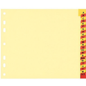 A-Z Register 100% Recycled Chamois DIN <b>A4</b> Cardboard 24 Register Sheets Bene File <b>Folder</b> Accessories - Product Image 2