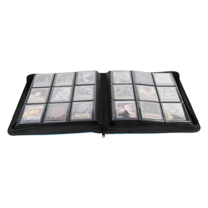 Custom High Quality Full Printed /debossed Card Game Album With Super Clear 252 Top Loader Pockets Polypropylene Pages
