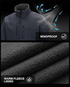 Nouvelle mode de veste Softshell surdimensionnée et légère pour hommes conception personnalisée vêtements de travail d'hiver veste Softshell pour hommes - Product Image 6
