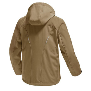 Chaqueta personalizada para exteriores de invierno para hombre, acolchada con capucha de concha suave y resistente al viento, material de lana para uso en esquí deportivo informal - Product Image 2
