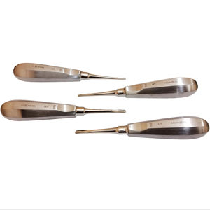 Premium Dental Straight Elevators Set 2mm, 3mm, 4mm, 5mm Instrumentos de extracción de dientes de acero inoxidable para cirugía oral - Product Image 1