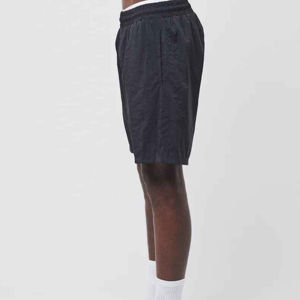 Pantalones cortos de natación elásticos de cintura alta para hombre, pantalones cortos de playa de nailon de secado rápido, forro de malla, patrón de rayas, bolsillo de talla grande, poliéster - Product Image 5