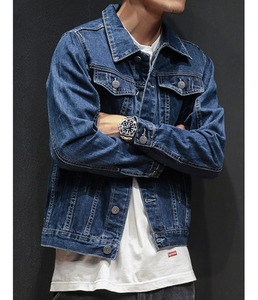 เสื้อโค้ทยีนส์มีรูของผู้ชายเสื้อโค้ทแจ็คเก็ตแบบฮิปฮอปแจ็กเก็ตยีนส์แฟชั่นสำหรับผู้ชาย - Product Image 3