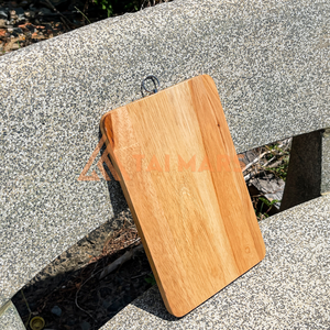 Planche à découper élégante en bambou d'acacia antidérapante, sûre pour couper la viande, les fruits, les légumes et les herbes en bois de caoutchouc - Product Image 5