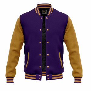 Couleur marron corps laine cuir manches sur mesure chenille logo Offre Spéciale reglan manches american lettermen varsity veste - Product Image 4