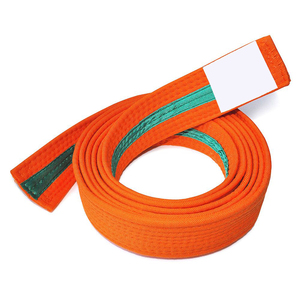 Cinturón de Artes Marciales Profesional de Algodón Transpirable de Alta Calidad, Colorido y Personalizado al por Mayor, Doble Envoltura, Taekwondo, Logotipo Personalizado - Product Image 4