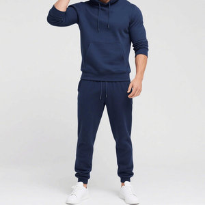 Haute qualité meilleurs vêtements 100% coton survêtement pour hommes pull de couleur unie et survêtement de taille personnalisée pour hommes - Product Image 6