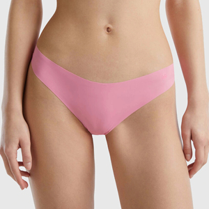 Bragas sin costuras de cintura alta para mujer, ropa interior transpirable de una pieza con logotipo personalizado de punto sin rastro OEM disponible 2026 - Product Image 3