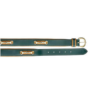 Cinturón de equitación ecuestre de cuero genuino para mujer con diseño de Broca de metal Accesorio de equitación inglés elegante Salto de doma - Product Image 2