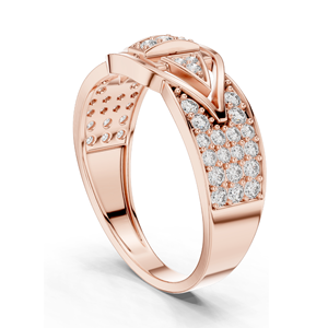 Bague pour femme en diamant de laboratoire de 0,613 carats, clarté VVS-VS EF, disponible en or 18 carats, 14 carats, 10 carats et argent 925, rose, jaune - Product Image 6