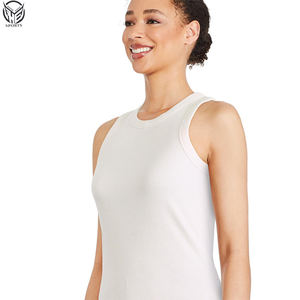 เสื้อกล้ามเอวลอยทรงหลวมเข้ารูปสำหรับใส่ไปยิมเสื้อผ้าสำหรับผู้หญิงเสื้อผ้าเนื้อนุ่มลำลองออกแบบได้ตามต้องการ - Product Image 2