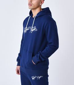 Pull-over à capuche personnalisé 100% coton et pantalon brodé survêtement manches longues épaules tombantes hommes pas cher deux pièces survêtement ensembles - Product Image 3