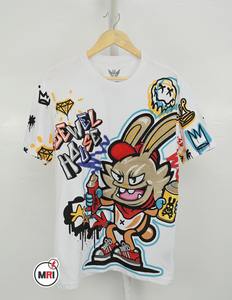 Venta al por mayor 100% algodón camisetas unisex transpirable y cómodo logotipo personalizado Chenille bordado y diamantes de imitación media manga camisa - Product Image 3