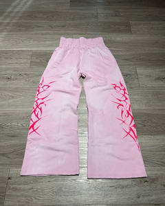 <b>Vintage</b> Acid Wash Men's Sweatpants Multi-Color Baggy Street Wear Lightweight Cotton Wide Leg Flare <b>Track</b> <b>Pants</b> with Mid Waist - Product Image 3