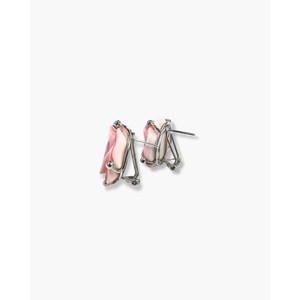 Pendientes de Acero Inoxidable con Baño de Rodio Vintage, Tallados en Forma de Rosa, con Perla y Turquesa - Product Image 2