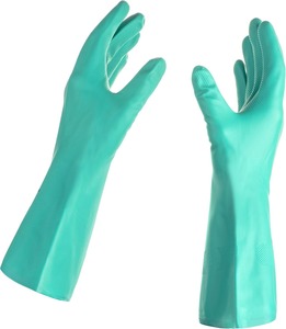 Gants de vaisselle en caoutchouc latex souple et durable, manchette longue de 15 pouces, réutilisables, imperméables, pour le nettoyage de la cuisine et les travaux. - Product Image 6