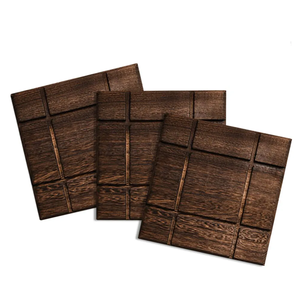 Wooden Decorative Gift Wooden Cocking <b>Trivet</b> Cup Mat for Hexagon Shape and 3 <b>Wood</b> Design Piece for Sale - Product Image 2