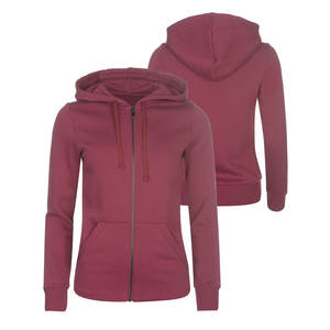 100% High Quality Cotton Long Sleeve Casual Winter <b>Fleece</b> Crop <b>Top</b> Hoodie <b>for</b> <b>Women</b> Customized Logo Plain Dyed Hooded Collar - Product Image 4