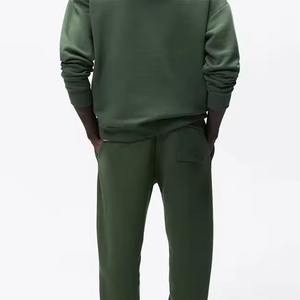 ชุดวอร์มเข้ารูปของผู้ชายผ้าฝ้าย100% เซต2ชิ้นสำหรับวิ่งชุดวอร์มสำหรับฤดูหนาวดีไซน์แบบเย็บปะติดเป็นมิตรกับสิ่งแวดล้อม - Product Image 2