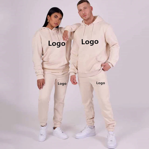 2024 sweats à capuche en coton imprimé bouffant pour hommes personnalisés ensembles de joggers hommes pantalons de survêtement évasés empilés et sweat à capuche poids lourd - Product Image 4