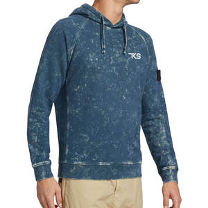 Sweats à capuche respirants à séchage rapide délavés à l'acide avec logo d'impression personnalisé Sweats à capuche délavés à l'acide de haute qualité pour hommes - Product Image 4