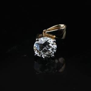 Premium 1.09ct Lab crecido diamante moissanite peso ligero estilo único colgante oro rosa oro plata redondo al por mayor - Product Image 3