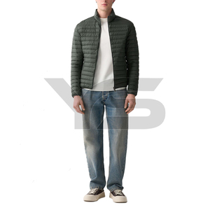 Blousons d'aviateur sur mesure pour hommes logos personnalisés hiver imperméable respirant taille plus col montant fermeture éclair couleur unie - Product Image 3