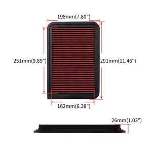 <span class=keywords><strong>Filtro</strong></span> de repuesto compatible con el <span class=keywords><strong>filtro</strong></span> de <span class=keywords><strong>aire</strong></span> del motor de por vida original de alto flujo <span class=keywords><strong>KN</strong></span> 33-2370 - Product Image 4