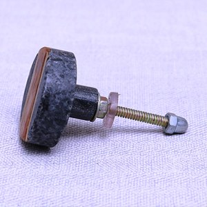 Crochet de bouton en marbre gris rond Boutons en marbre de vente chaude avec centre personnalisé La couleur est de forme dorée Fabriqué en Inde Article - Product Image 6