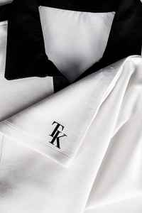 Camiseta Polo Clásica Blanca y Negra, Ropa Casual Minimalista - Product Image 3