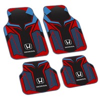 Tapis de voiture universel personnalisé antidérapant en PVC avec logo imprimé, design géométrique, ensemble complet pour Renault et Land Rover, voitures européennes