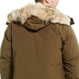 2025 nuevo estilo chaqueta de invierno larga acolchada para hombre diseño personalizado con cuello con capucha y logotipo frontal bajo MOQ - Product Image 3