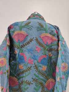Chaqueta Suzani Exclusiva Bordada a Mano, Chaqueta Suzani de Algodón, Tela TNT, Chaqueta Suzani Bohemia para Mujer, Chaqueta Suzani Bordada SALT - Product Image 5