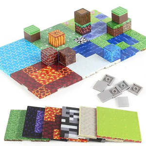 For Minecraft Plaques Magntiques Lot 6 Plastic <b>Building</b> <b>Blocks</b> Toy Set for Kids Magnetic <b>Building</b> <b>Blocks</b> Application Packaged - Product Image 2