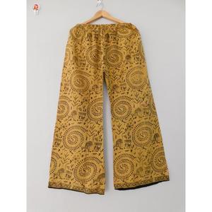 Women's Handmade Cotton <b>Yoga</b> Pants Casual Full Trouser for Summer Wear Comfortable Flat Front Design Wholesale From Manufacturer - Product Image 2