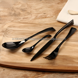 Ensemble de couverts de luxe noir brillant - Product Image 2