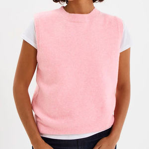 Cozy Front Neck Sleeveless Sweater <b>Womens</b> Perfect Winter Layering Soft Knitted Breathable Casual <b>Tops</b> Comfortable Stylish <b>Warm</b> - Product Image 6