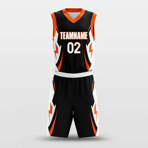 Vêtements de basket-ball en gros, maillot à séchage rapide avec short respirant, qualité supérieure, broderie de drapeau - Product Image 5