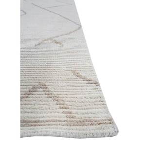 Tapis en laine noués à la main Zuri Ivory, géométriques et abstraits, pour la décoration intérieure, rectangulaires, patchwork, chambre, couloir, 9x12, faits à la main - Product Image 4