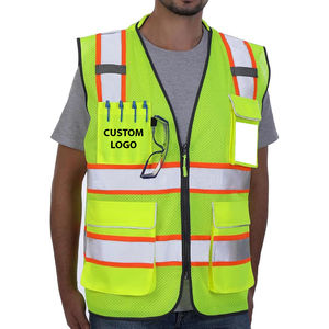 เสื้อกั๊กนิรภัยสะท้อนแสงระบายอากาศได้ดีสวมใส่สบายเสื้อผ้าทำงานที่ดีที่สุด - Product Image 5