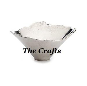 Bol de service en aluminium couleur argent avec vaisselle de qualité supérieure Bol à chocolats pour la maison - Product Image 1