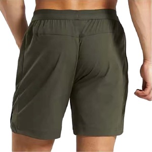 Shorts de gymnastique pour hommes de haute qualité nouveaux Shorts d'entraînement de taille élastique sportifs poches techniques teintes unies pour la course à pied entraînement en gros - Product Image 6