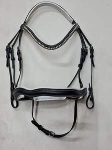 อุปกรณ์ขี่ม้าหนังสีดำแบบพรีเมี่ยม - Product Image 2