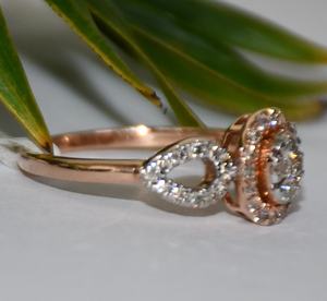 แหวนเพชรแท้ทองคำแท้ 14K และ 18K สำหรับผู้หญิง ดีไซน์เหนือกาลเวลา พร้อมใบรับรองความแท้จากผู้ที่สาม - Product Image 5