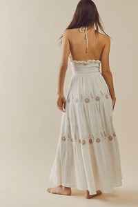 Vestido Largo Verano 2022 Oferta Casual Maxi Vestidos Para Dama Estilo Bohemio Con Espalda Descubierta Y Fruncido - Product Image 2