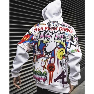 HIC alta calidad Streetwear 360gsm 100% algodón Sudadera con capucha de gran tamaño Casual en blanco personalizado Sudadera con capucha sudaderas con capucha para hombres - Product Image 4