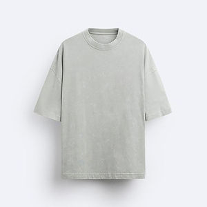 เสื้อยืดคอปกหนาสำหรับผู้ชายผ้าฝ้าย100% โอเวอร์ไซส์กำหนดขนาดได้เอง - Product Image 3